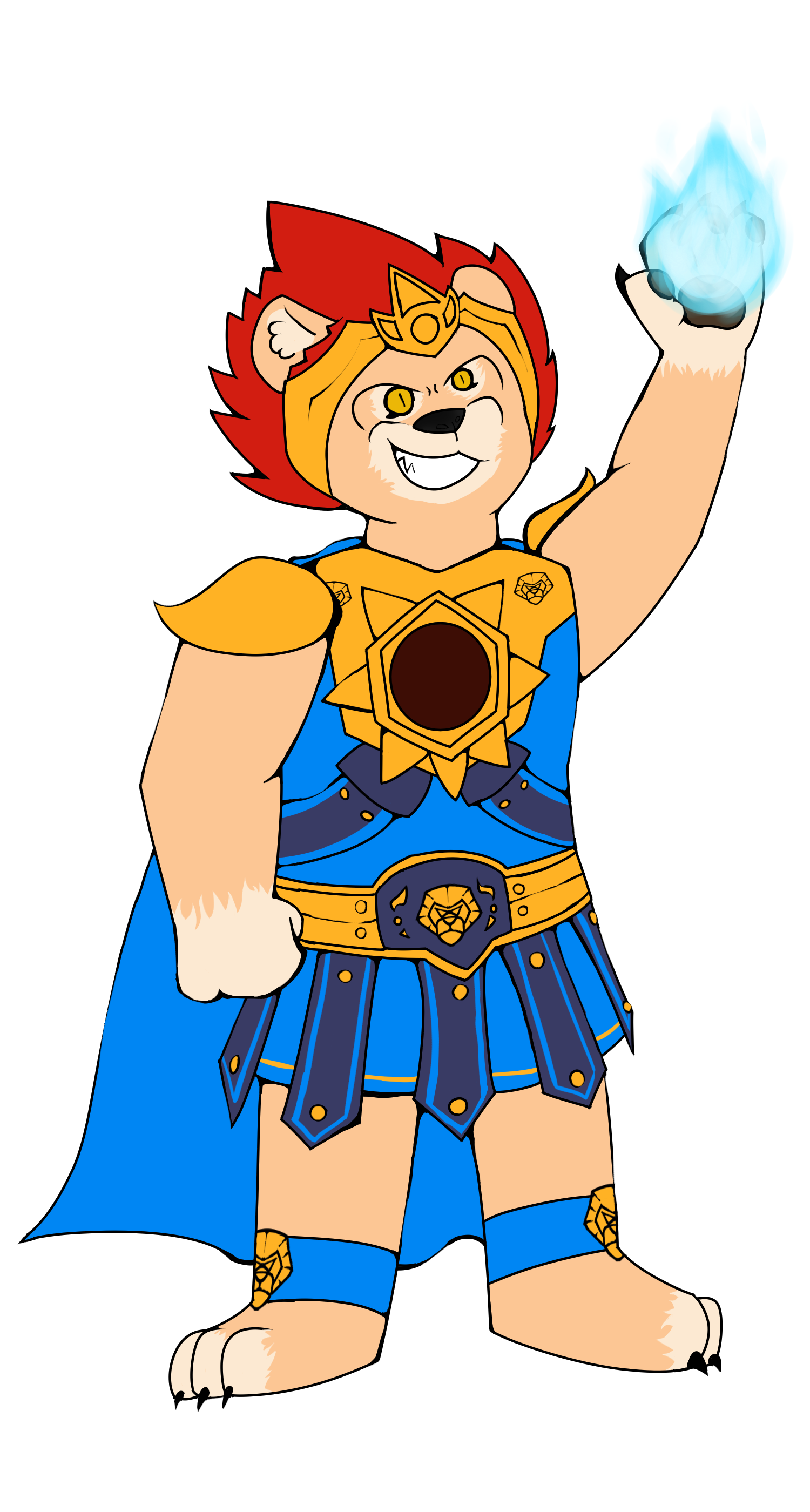 Colored line art example
